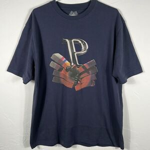 🔥🔥 PALACE  P‎ SMISH SKATEBOARD Skate Tee Obsidian Blue Sz XL - Very RARE !!!